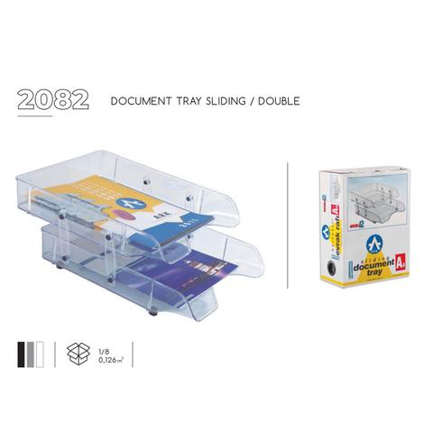 Portadocumenti Plastica 2 Vaschette Scorrevoli