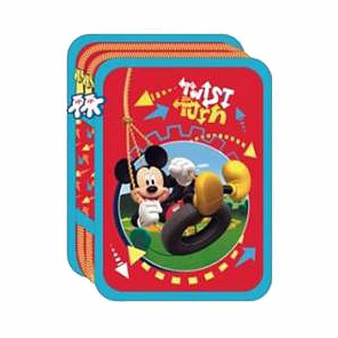 Astuccio 3 Zip Mickey Mouse Disney 18+18 con Interno Giotto Completo