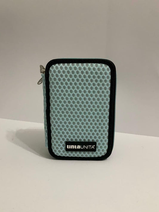 ASTUCCIO scuola 3 zip TINTA UNITA azzurro