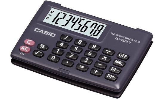 Calcolatrice Casio LC160LV - 8 Cifre Portatile Nera
