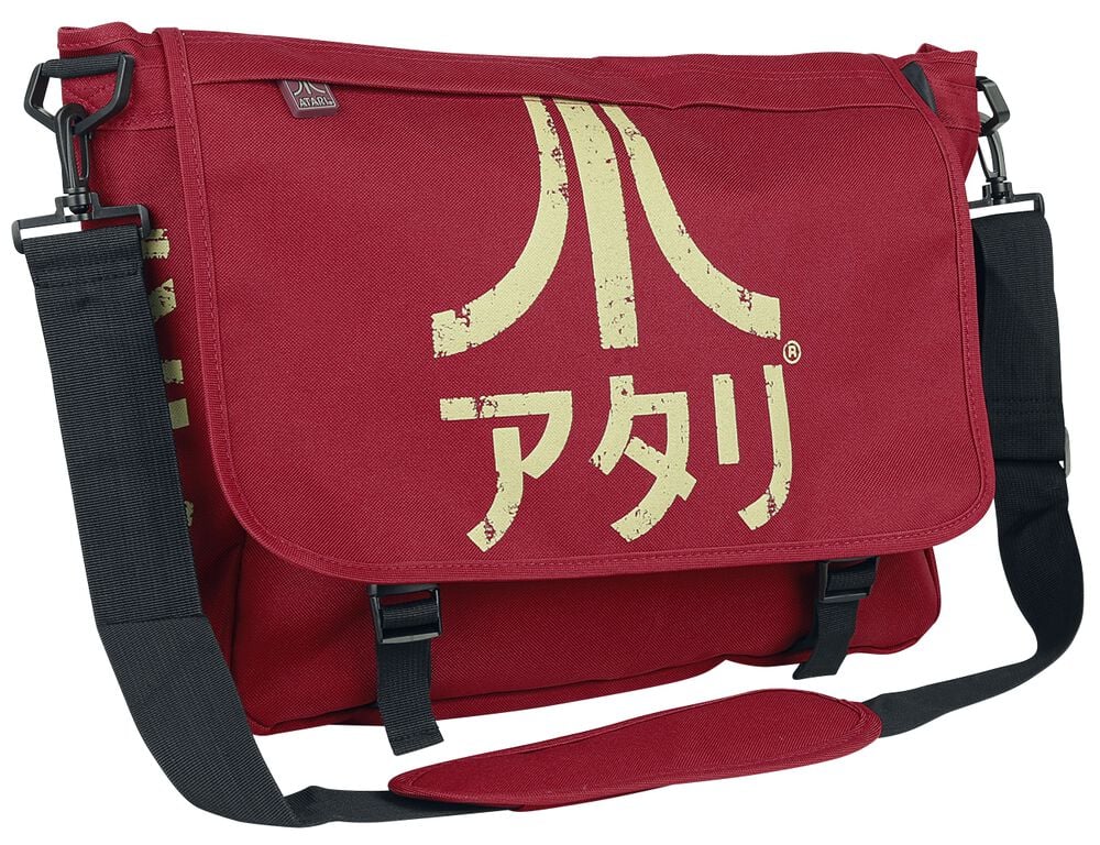 Tracolla Atari. Mb Datari. Messenger Bag With Japanese Logoark Red With Japanese Logo