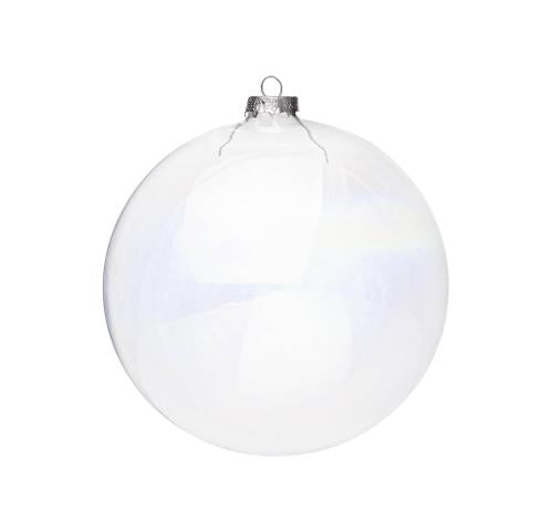 Box 36 Sfere Natalizie Vetro Iridescente 60mm - Decorazioni Natale Premium