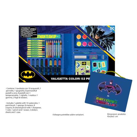 VALIGETTA COLORI 52 PZ BATMAN