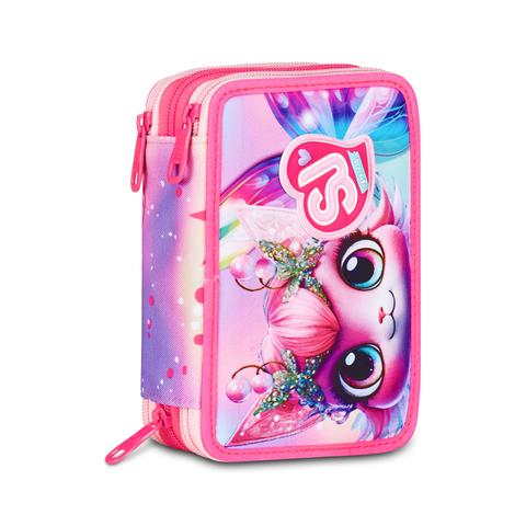 Astuccio 3 Zip Seven SJ Gang Girl Cat Led