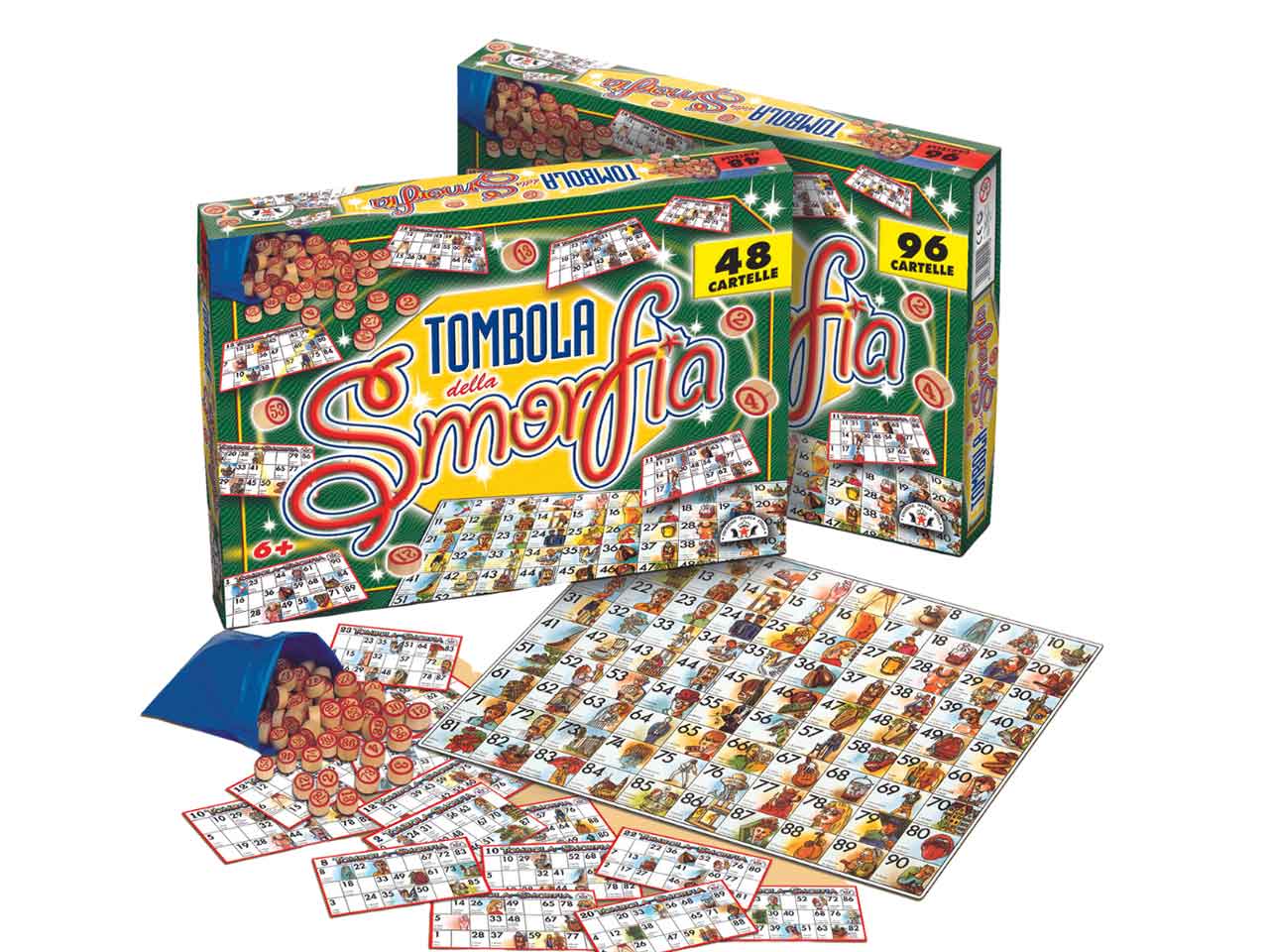 GIOCO TOMBOLA SMORFIA NAPOLETANA 48 Cartelle